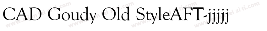CAD Goudy Old StyleAFT字体转换